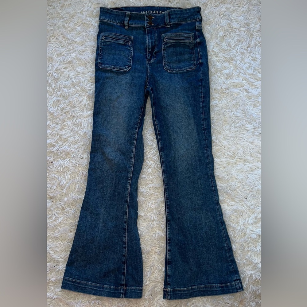 America Eagle high waist flare jeans